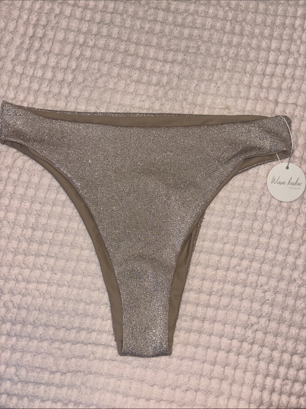 Shimmer Taupe Bikini Bottom - Sparkle Hipster